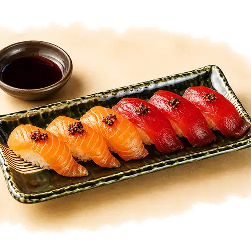 Salmon (3 pieces) & Tuna (3 pieces) Assortment