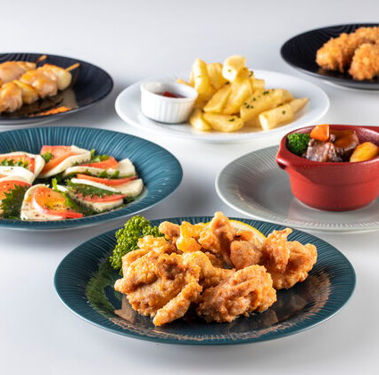 A wide variety of single item menus are also available.