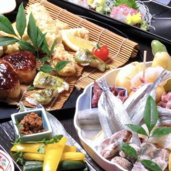 Enjoy one dish per person... Setouchi fresh fish spring course 4400 yen + 1650 yen with 120 minutes all-you-can-drink