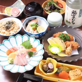 旬の食材を職人が振る舞う…冬のコース5500円(+1650円120分飲み放題付けれます)