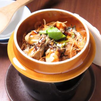牡蠣釜飯