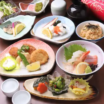 【料理のみ】季節の食材を贅沢に味わう…夏の宴会会席コース6600円(税込)