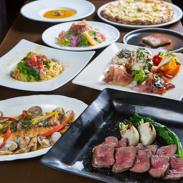 [Girls' night out or anniversary at an authentic Italian restaurant♪] Catal Six recommended course 5,000 yen (tax included)