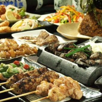 名古屋コーチンと京鴨 【Cコース6000】120分飲み放題付◆6000円（税込）◆