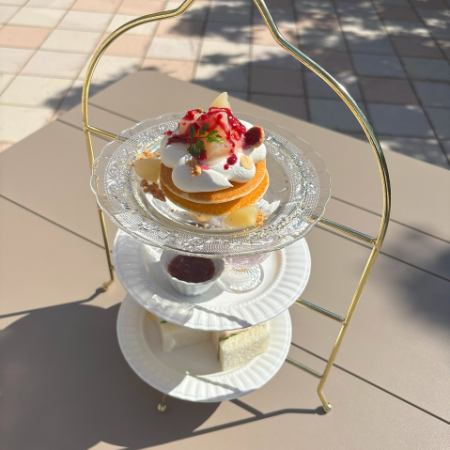 　7月アフタヌーン【ピーチメルバ パンケーキ】当日注文OK