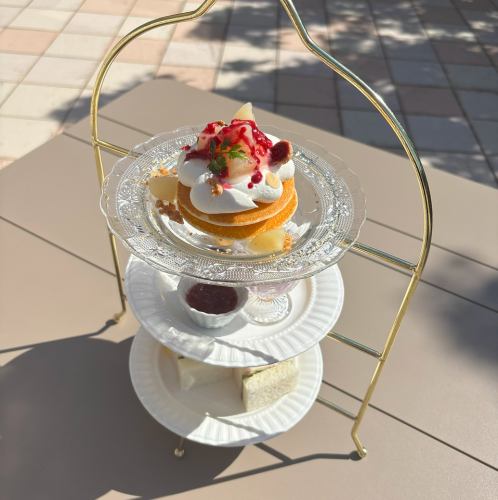 　7月アフタヌーン【ピーチメルバ パンケーキ】当日注文OK