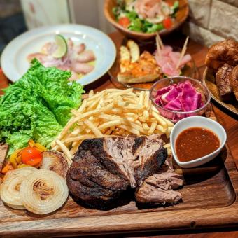 [◎5,000 yen plan] 2 hours of all-you-can-drink included★Pulled pork 1363 prime course