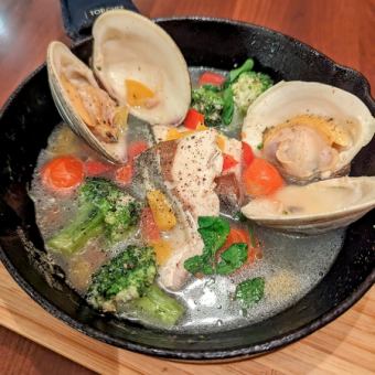Acquapazza with Yellowtail and Hard Clams from Chiba Prefecture