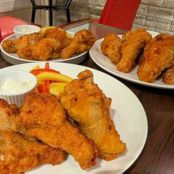 [4,500 yen plan] Includes 2 hours of all-you-can-drink ★ Special course of popovers and special buffalo chicken