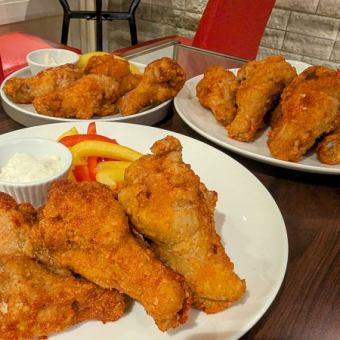 【4500円プラン】2時間飲み放題付★ポップオーバーと特製バッファローチキンのスペシャルコース