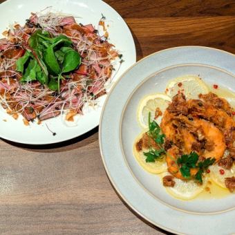 [5,500 yen plan] 2 hours all-you-can-drink included ★ 1363 Prime course with charcoal-grilled roast beef and Chicago pizza