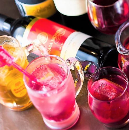 飲み放題の種類が豊富★