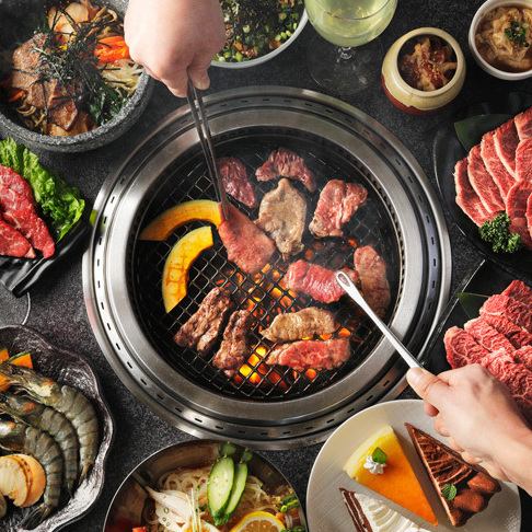 厳選された和牛や、金賞受賞の高品質ワインを多数ご用意！