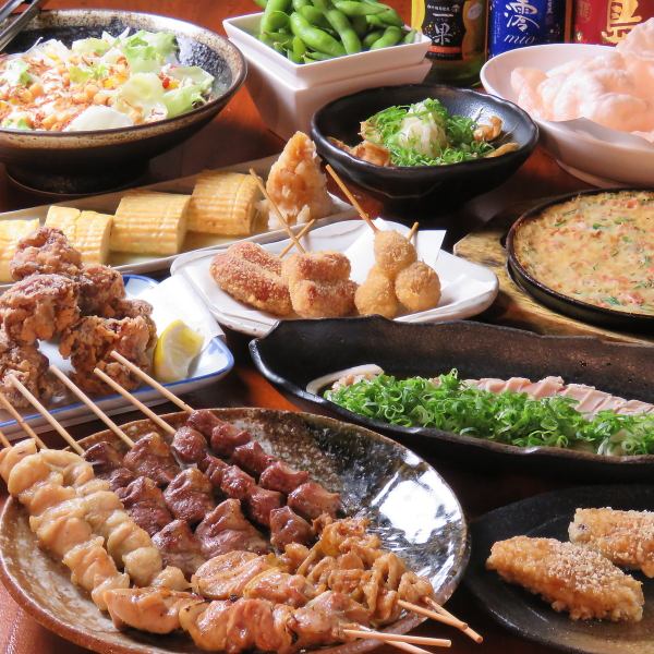 2 people ~ OK! All-you-can-drink for 2 hours! Enjoy fresh and crispy chicken dishes at a great banquet course ♪