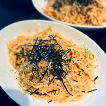 Mentaiko pasta…all-you-can-eat OK♪