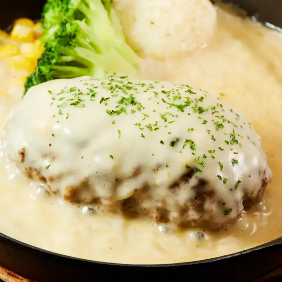 ホワイトチーズハンバーグ(220ｇ)