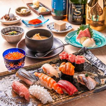 【推薦最受歡迎】高級壽司套餐～22道菜推薦用於娛樂、紀念日等～