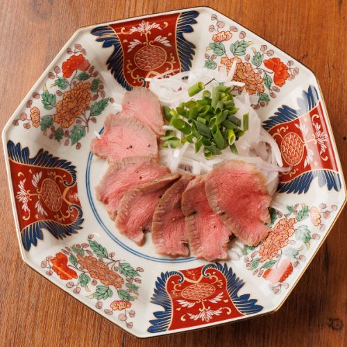 Crunchy seared beef tongue