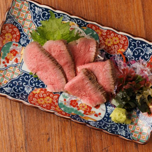 beef tongue sashimi