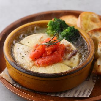 명란과 카망베르와 버섯 아히조