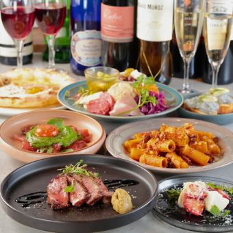 【NEW】堪能コース♪　[日～木・祝：３時間]飲み放題付！6000円(税込)