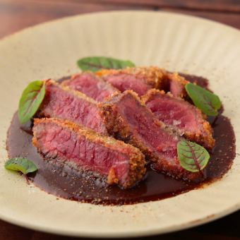 浪速黑毛牛半冰汁炸肉排