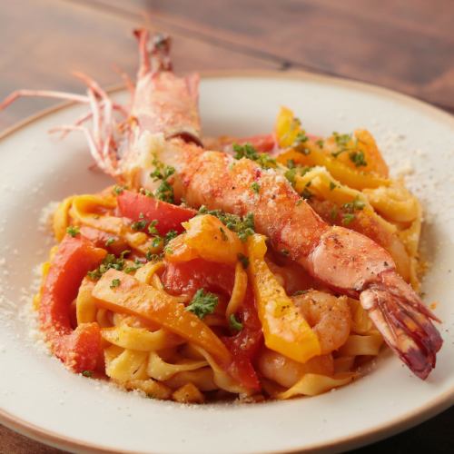 Emperor prawn bisque cream