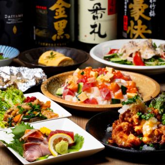 【附120分钟无限畅饮】最适合夏日派对了！包含10道菜品和甜点的满足套餐4,500日元（含税）