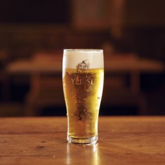 [All-you-can-drink for 2 hours] Ebisu draft beer and wine are also available!