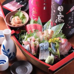 Assortment of 5 kinds of sashimi