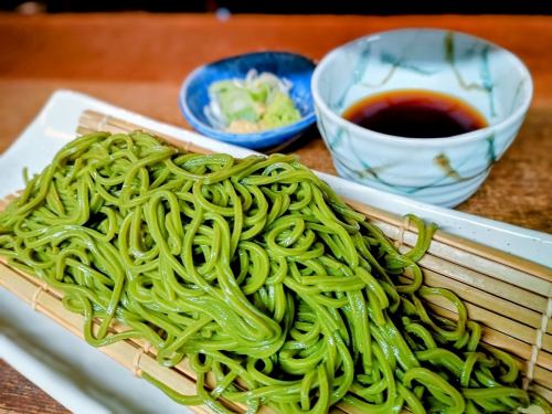 冷し宇治抹茶そば