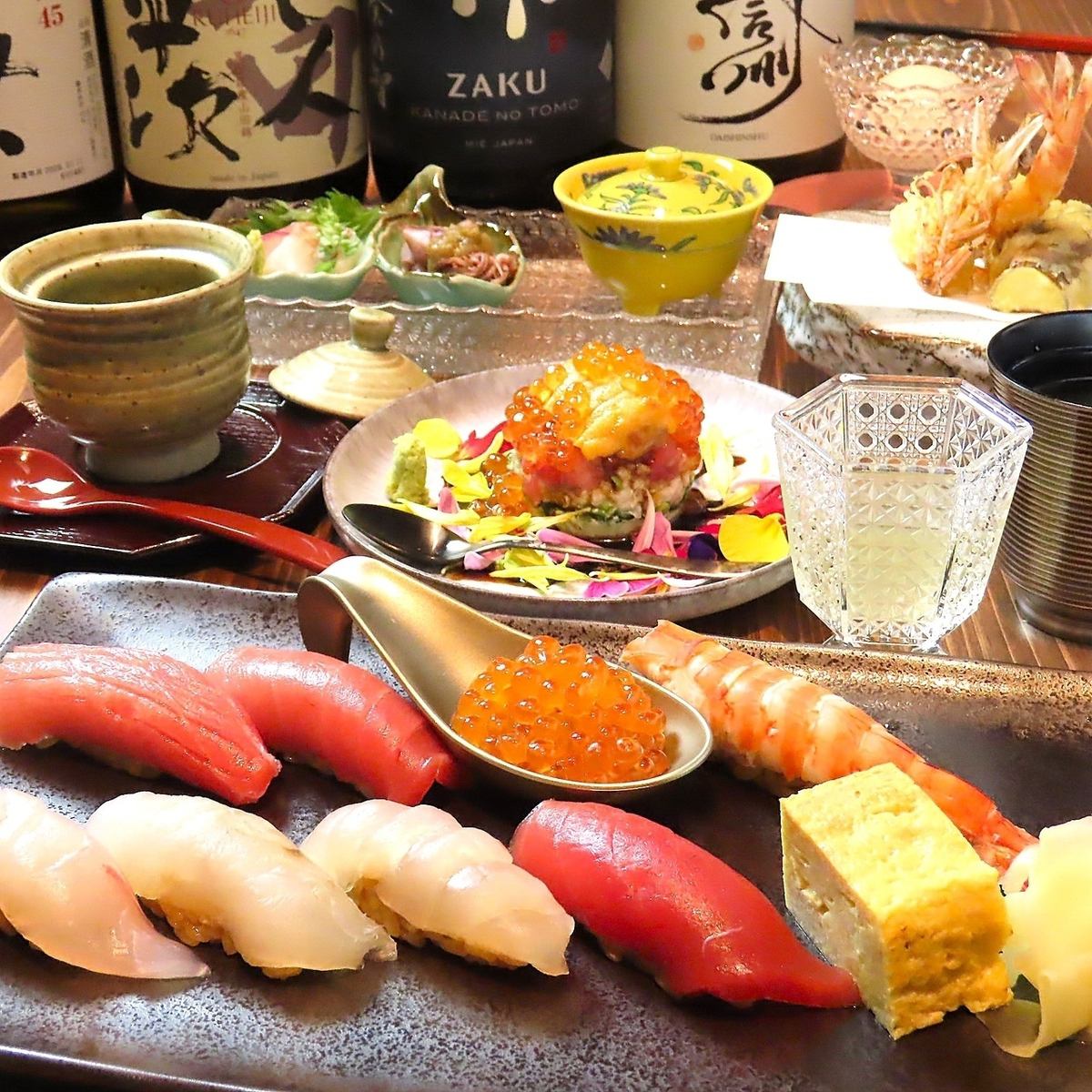 鮨まんてん。肩肘張らずに味わう本格鮨