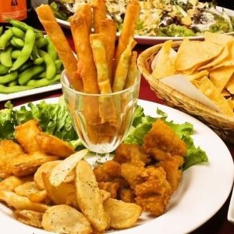 [After-party light course] 3 dishes and all-you-can-drink