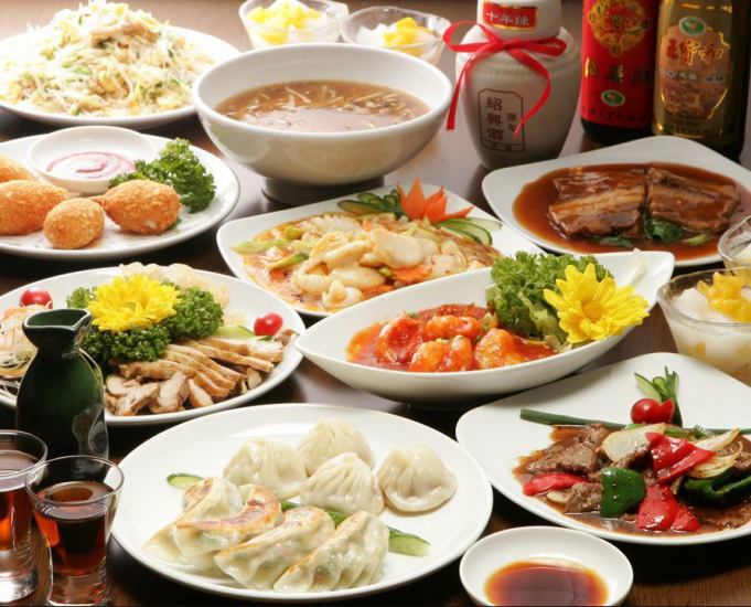 所有你可以在3 H 4500日元吃和喝100種中國菜！