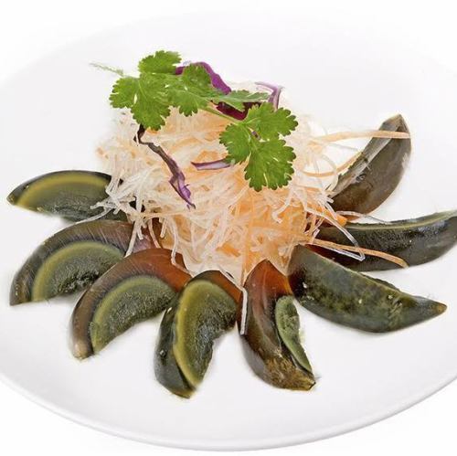 青島ピータンのネギ添え