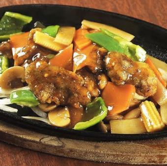 広島産牡蠣の鉄板焼き