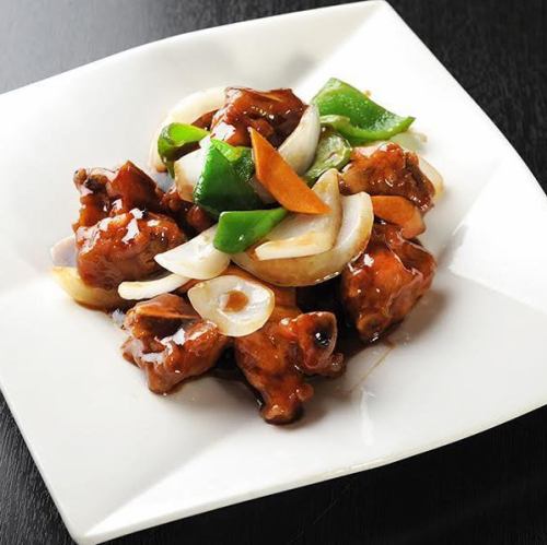 スペアリブの甘酢炒め(or黒酢) 小/並皿