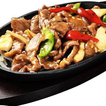 牛肉の鉄板焼き(オイスターソース) 小/並皿