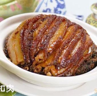 高菜と豚バラ肉の土鍋