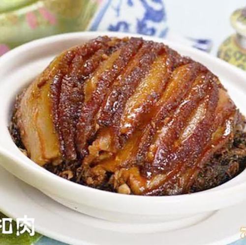 高菜と豚バラ肉の土鍋