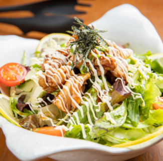 Charcoal grilled chicken salad