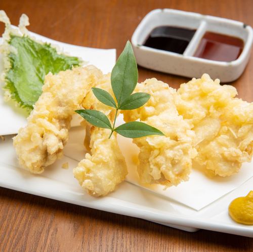 Carefully selected young chicken tempura