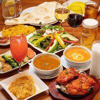 【ハッピーコース】カレー・ナン・ライスが食べ放題!全8品お得コース!120分飲み放題 3,849円