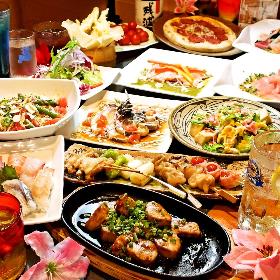 【美食屋セルポア おまかせコース】2時間飲み放題付￥4,000(税込)