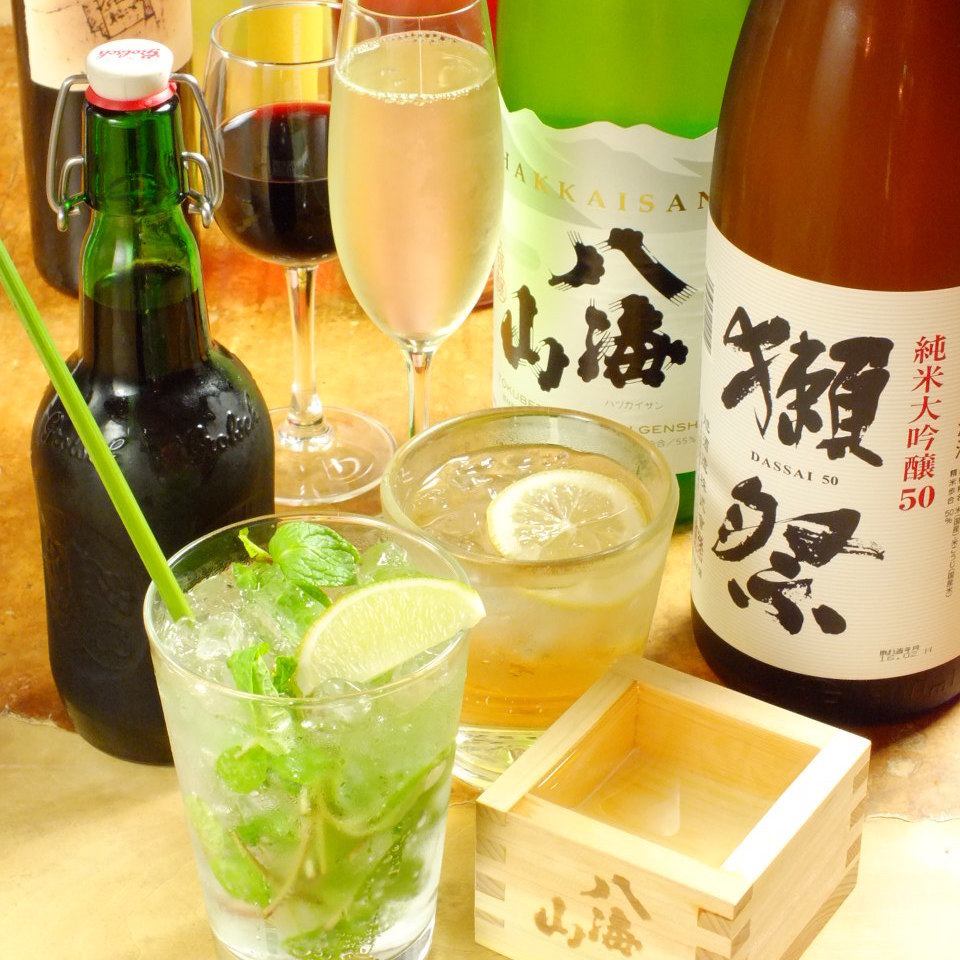 人気の日本酒を多数ご用意しております◎