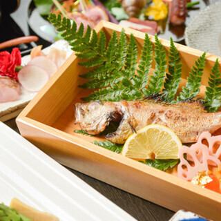 【至福の会席コース】◆鳳凰◆10,500円　2H飲み放題+2,000円　地酒10種付2H飲み放題+2,800円