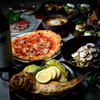 2.5時間飲放題付全9品【グランプレミアム】特選肉と厳選魚介のWメイン！至福のイタリアン6,980円