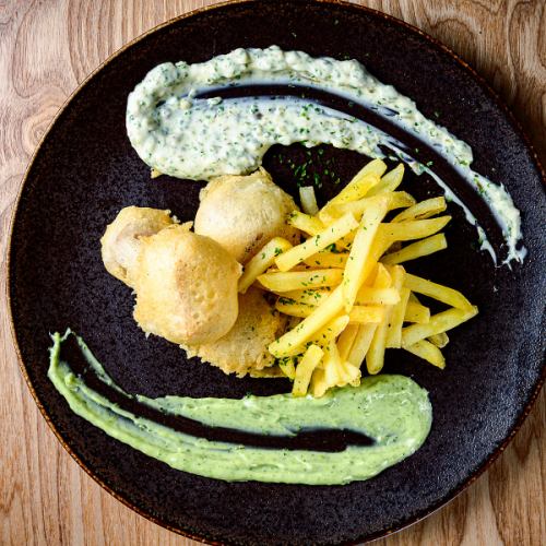 用國產藍鰭鮪魚製作的炸魚薯條