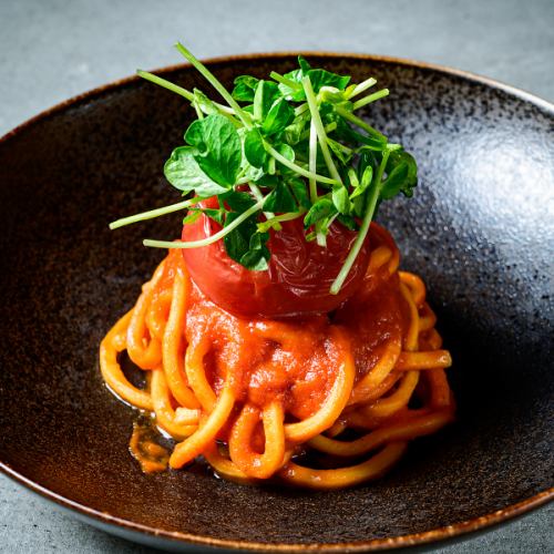 【自製特粗麵條】採用優質整顆番茄製成!特級阿梅拉番茄意麵