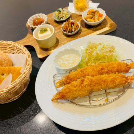 特大炸虾配虾头